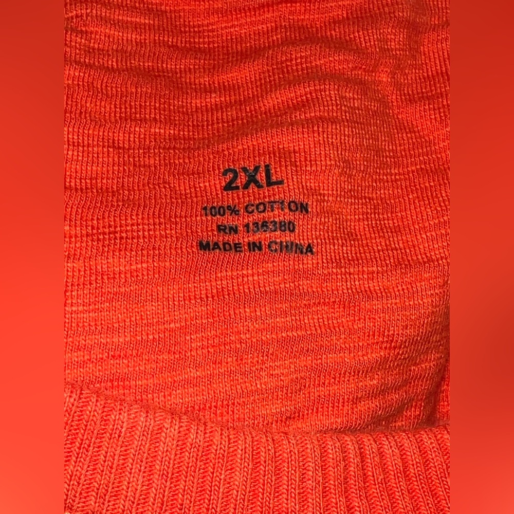 Orange Syracuse Long Sleeve Pullover - Picture 8 of 9